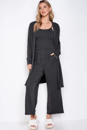 Cardigan Top and Bottom Matching Set