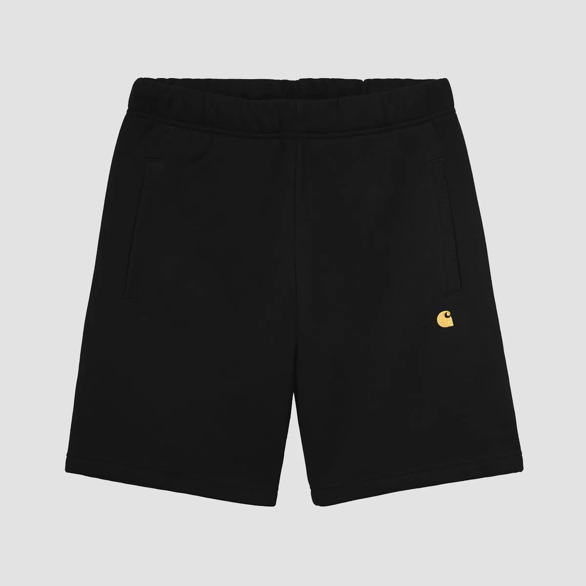 Carhartt WIP Chase Sweat Shorts Black/Gold