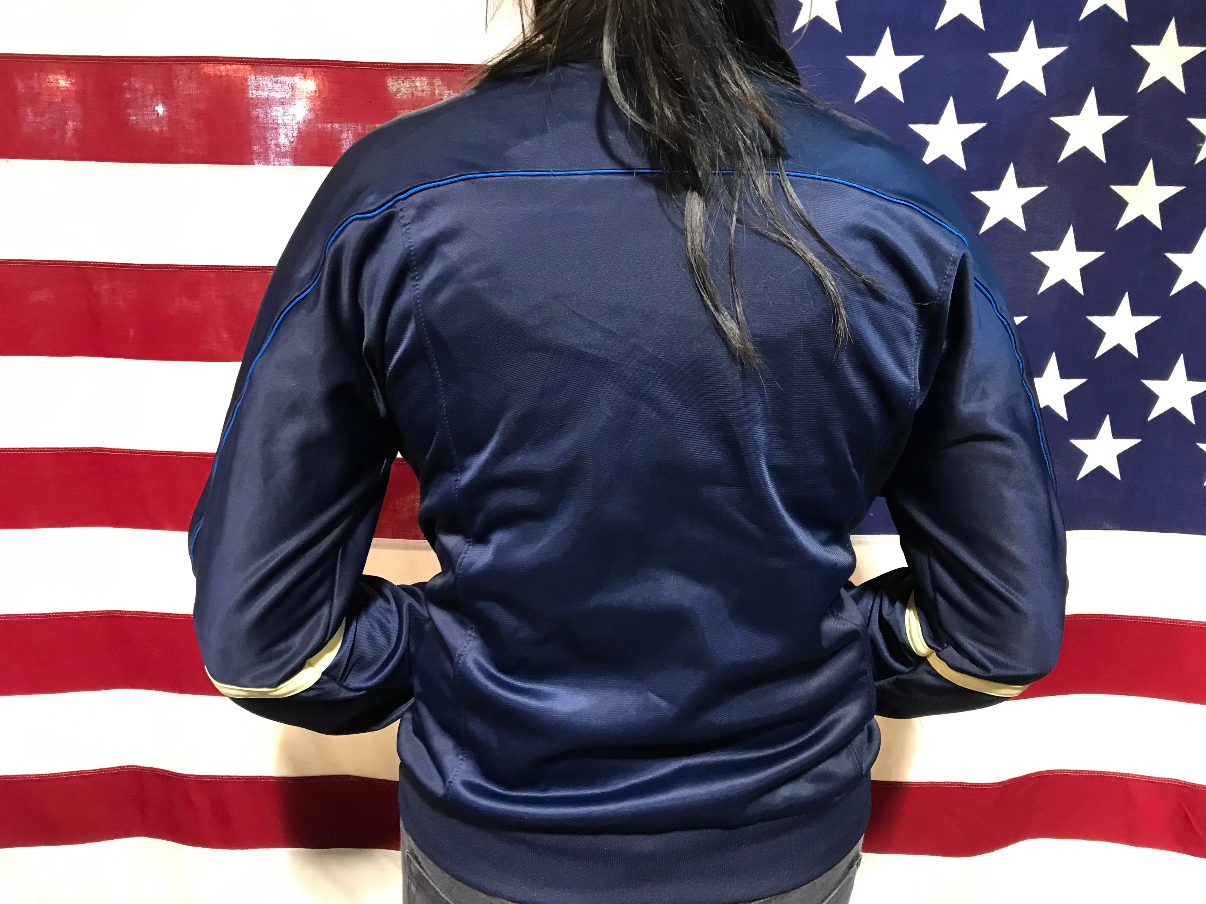 Champion Zip Up Nylon 80’s Vintage Track Jacket Made in USA by Champion Products Inc