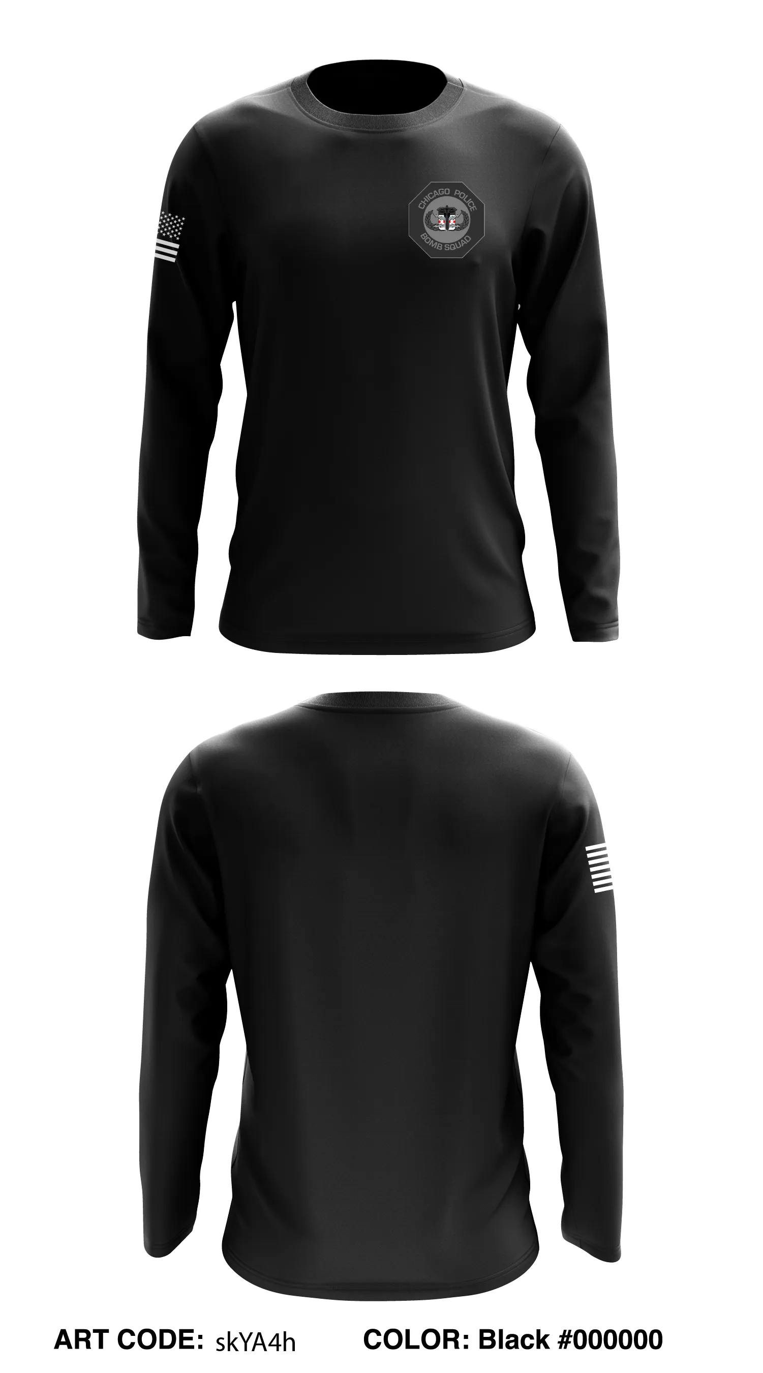 Chicago Bomb Squad Store 1- -skYA4h Core Men's LS Performance Tee - 0