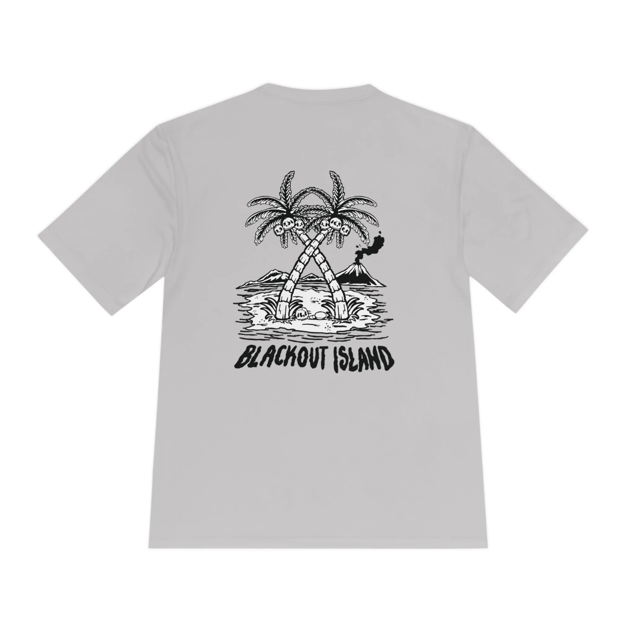 Coconut Skull Palm Tree SPF Fishing Short Sleeve Performance Shirt