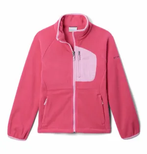 Columbia Kids Unisex Pink Fast Trek III Fleece Full Zip Jacket