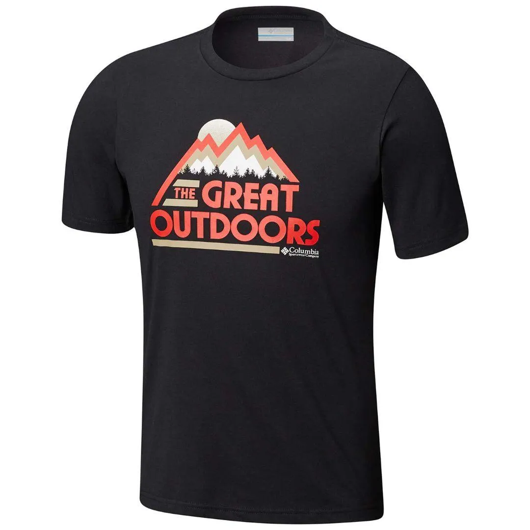 Columbia Men Black Hunters Canyon Short Sleeve T-Shirt