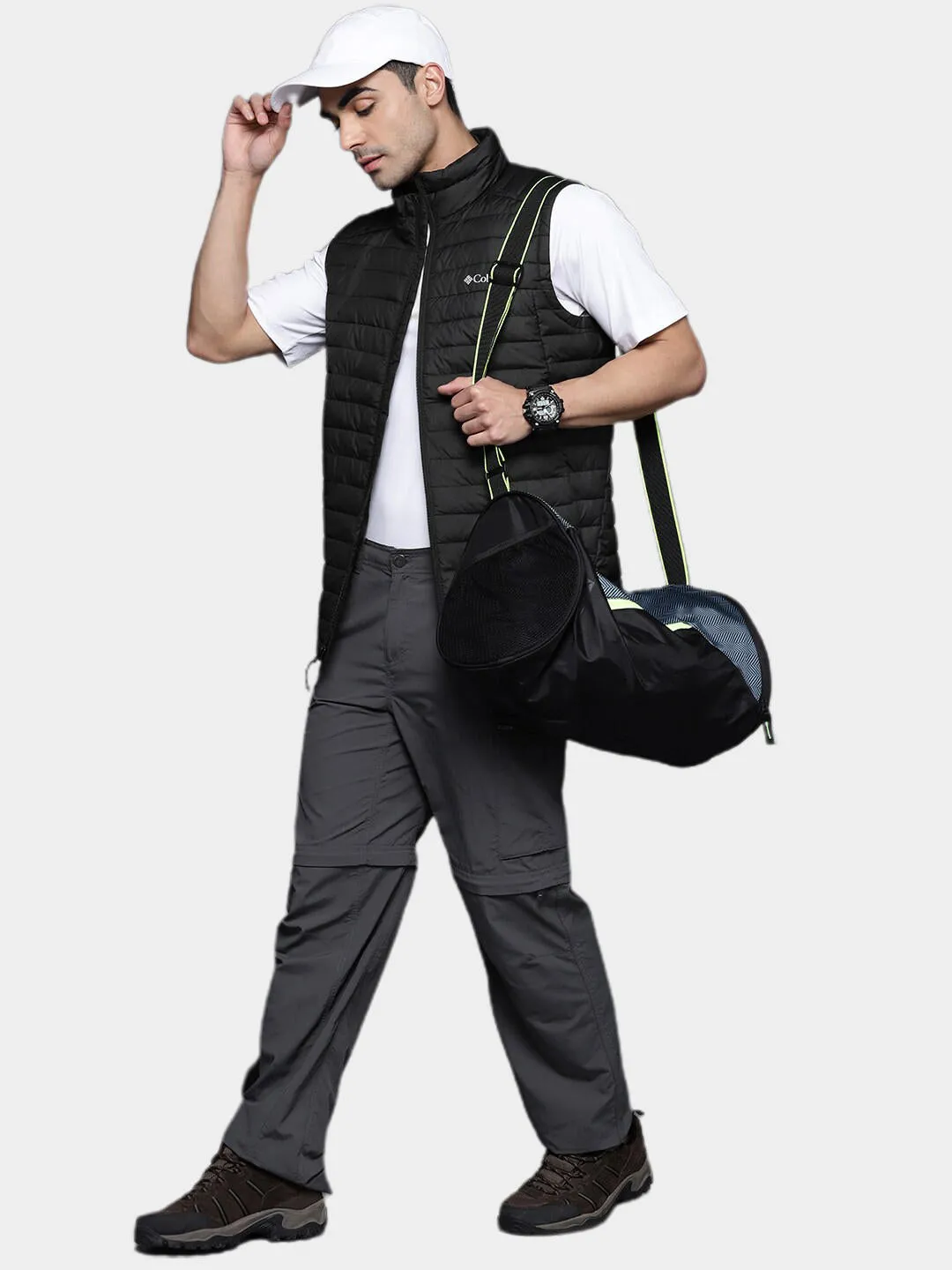Columbia Men Black Silver Falls Vest