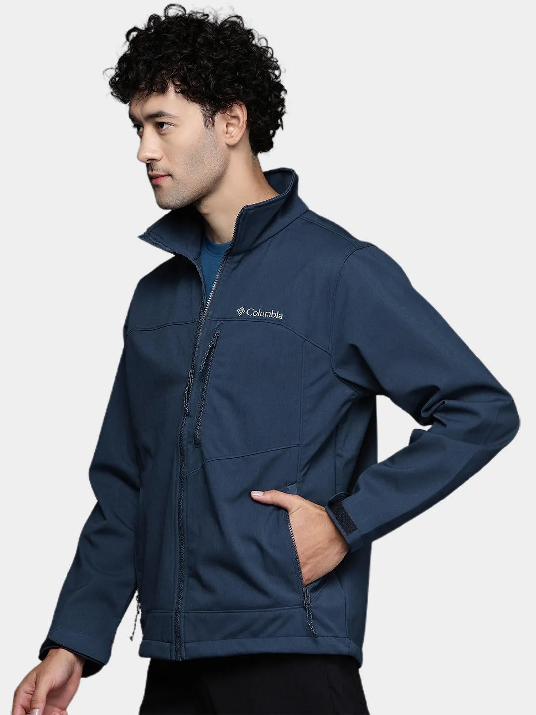 Columbia Men Blue Cruiser Valley Soft Shell Jacket