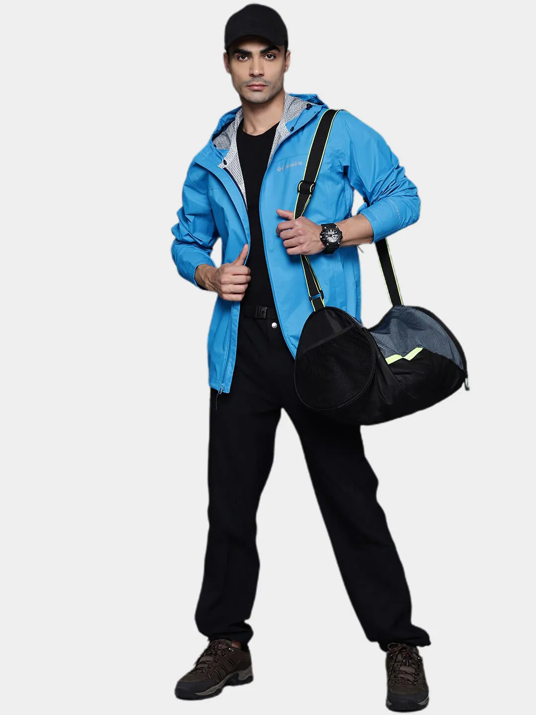 Columbia Men Blue Evapouration Rain Jacket