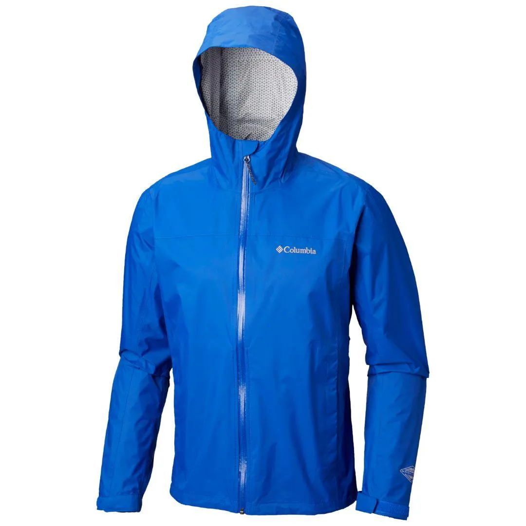 Columbia Men Blue Evapouration Rain Jacket