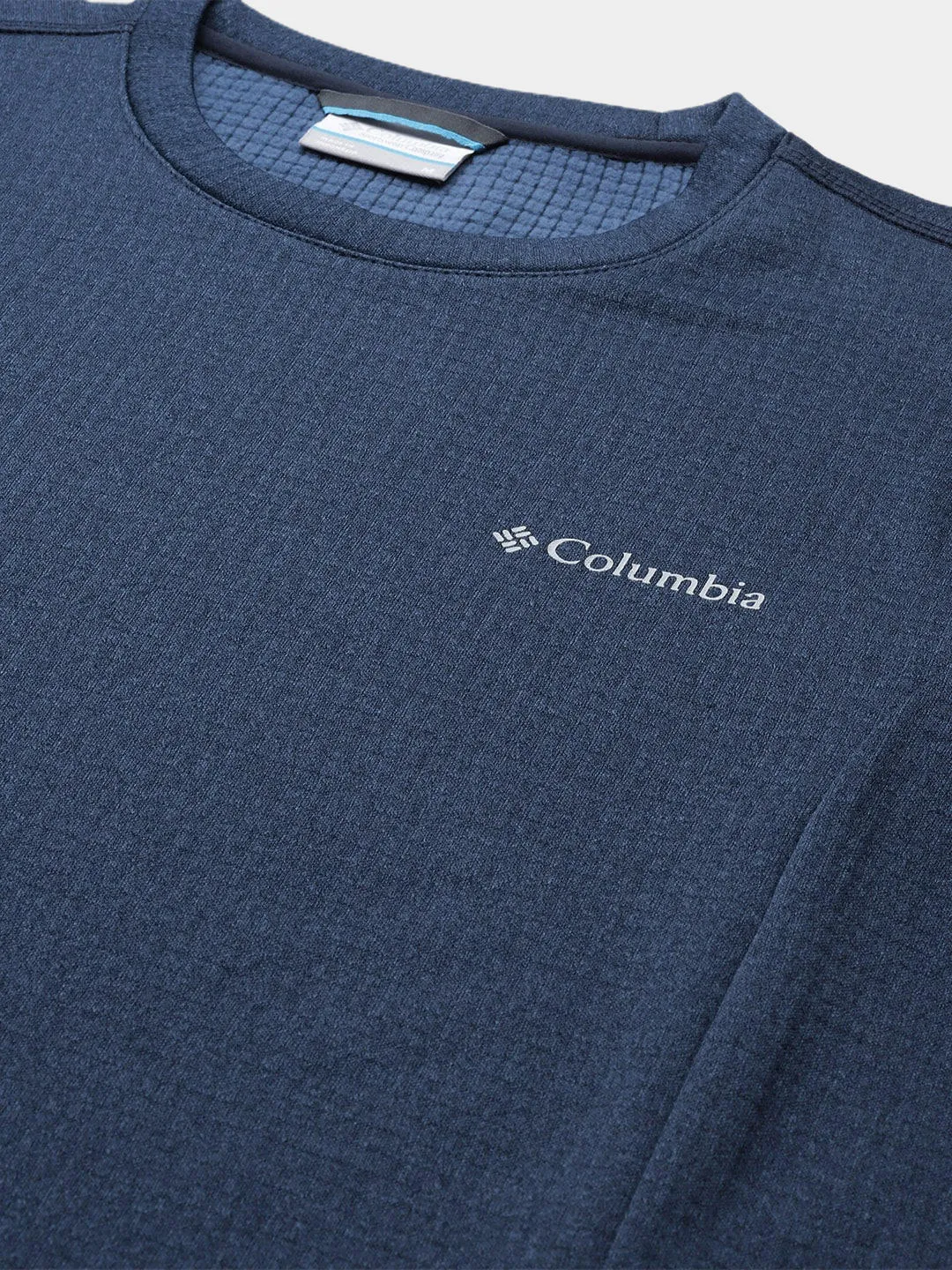 Columbia Men Blue Park View Crew Fleece Jacket