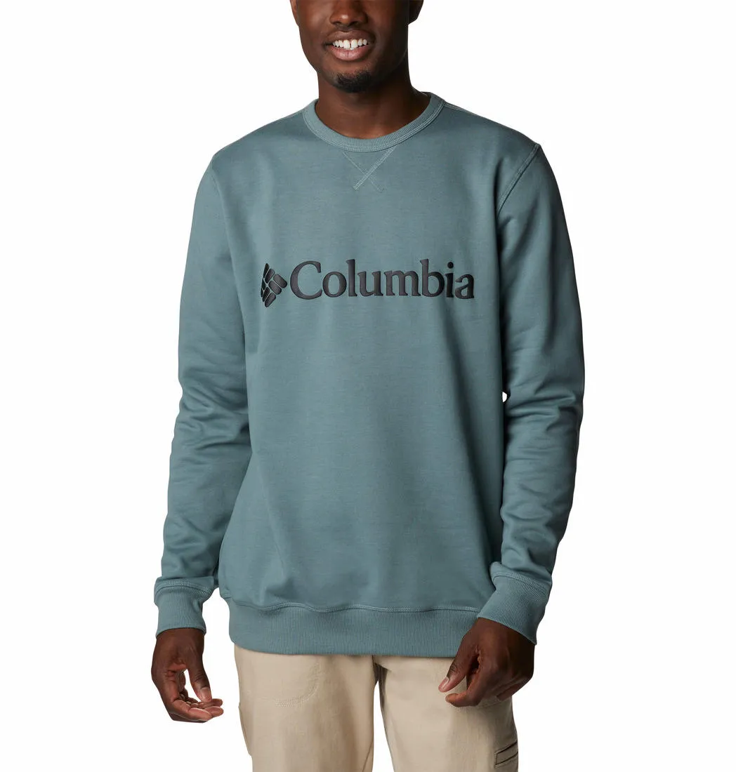 Columbia Men Green M Columbia Logo Fleece Crew Fleece Jacket