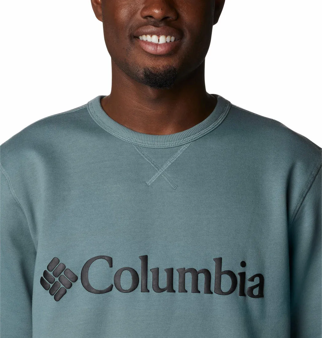 Columbia Men Green M Columbia Logo Fleece Crew Fleece Jacket