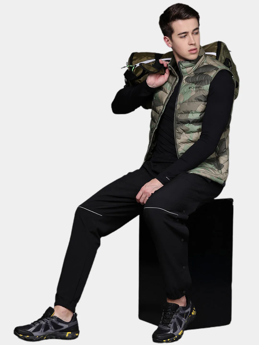 Columbia Men Green Powder Lite Vest