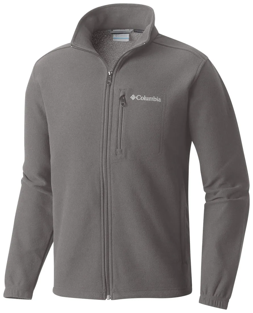 Columbia Men Grey Hot Dots III Full Zip Fleece Jacket