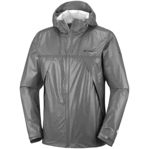 Columbia Men Grey Outdry EX Eco Tech Rain Jacket
