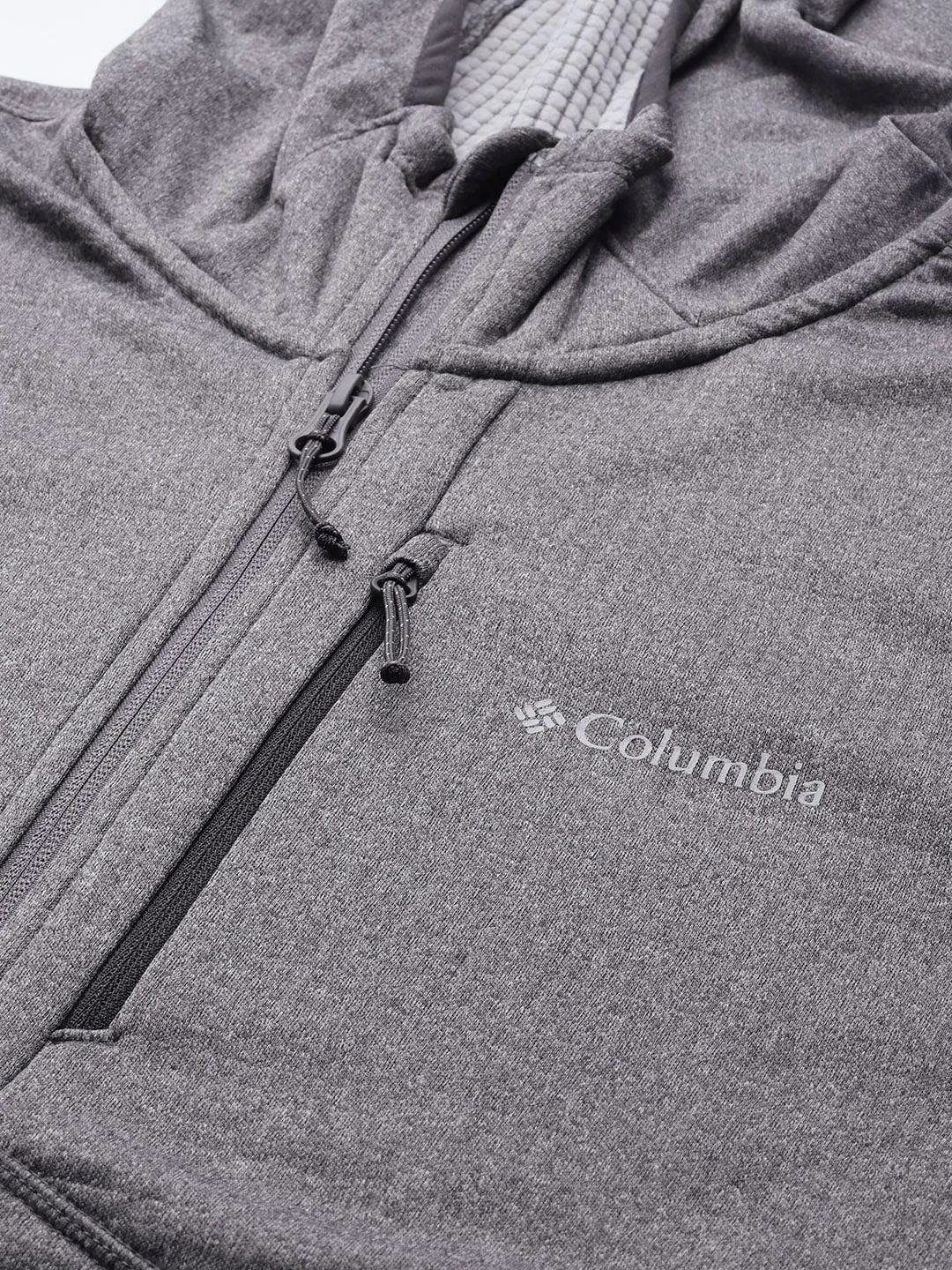 Columbia Men Grey Park View Fleece Full Zip Hoodie
