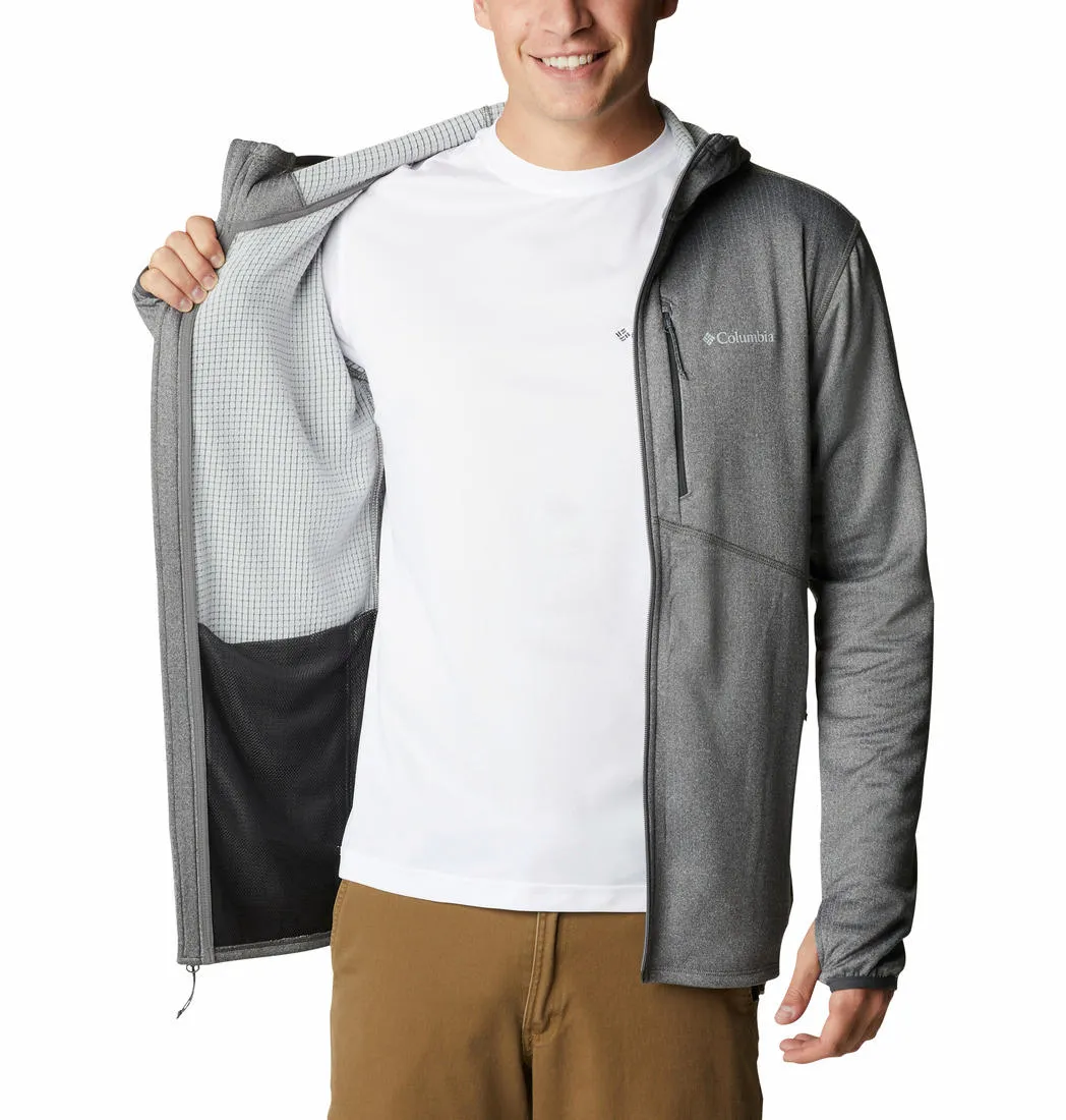 Columbia Men Grey Park View Fleece Full Zip Hoodie
