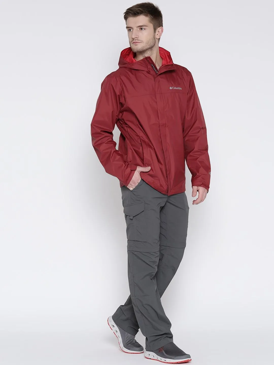 Columbia Men Maroon Watertight II Rain Jacket
