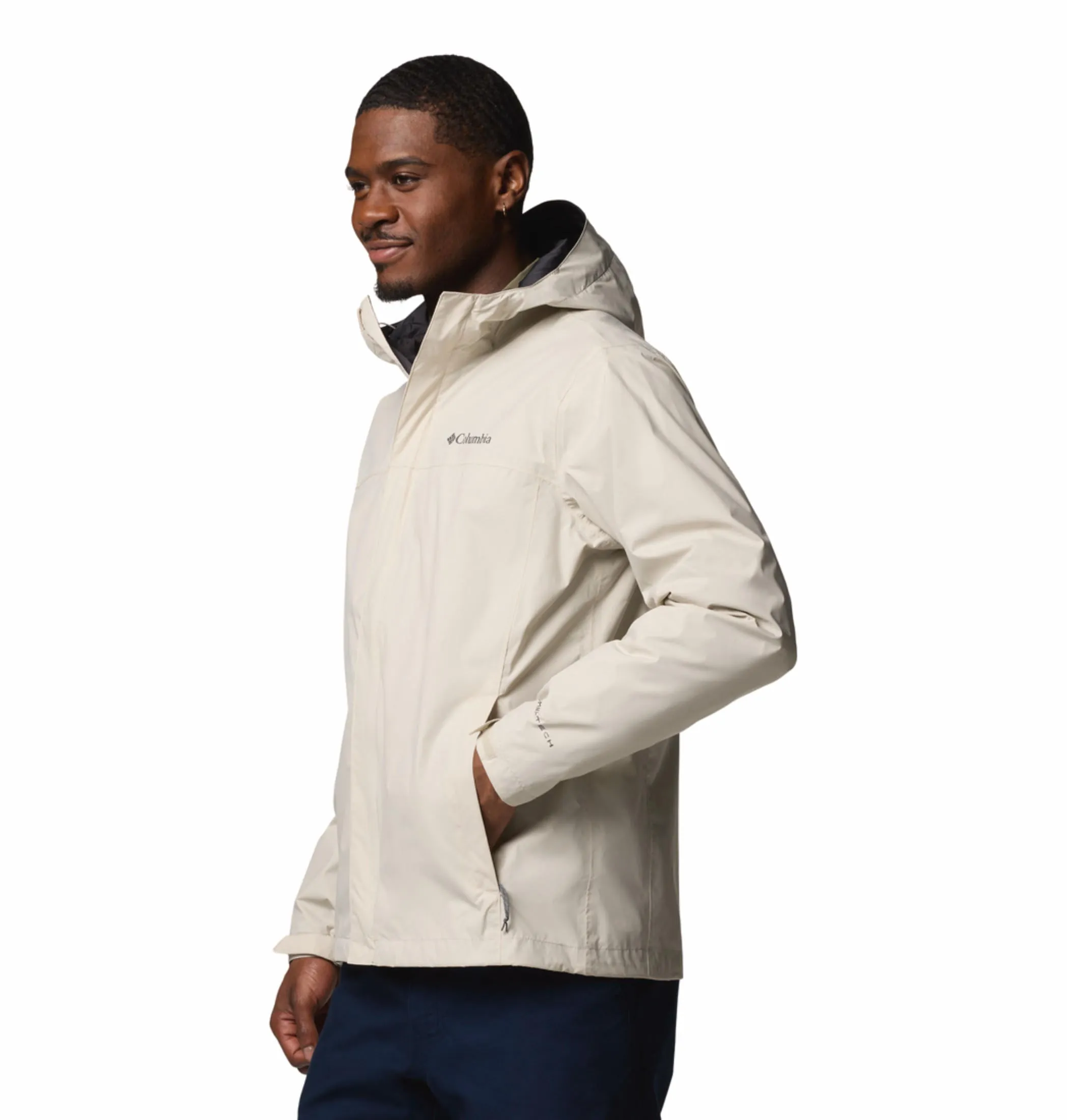 Columbia Mens Beige Omni-Tech Watertight II Rain Jacket