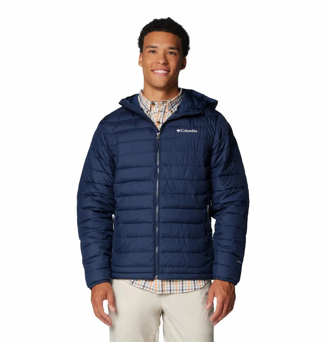 Columbia Mens Blue Powder Lite II Hooded Jacket