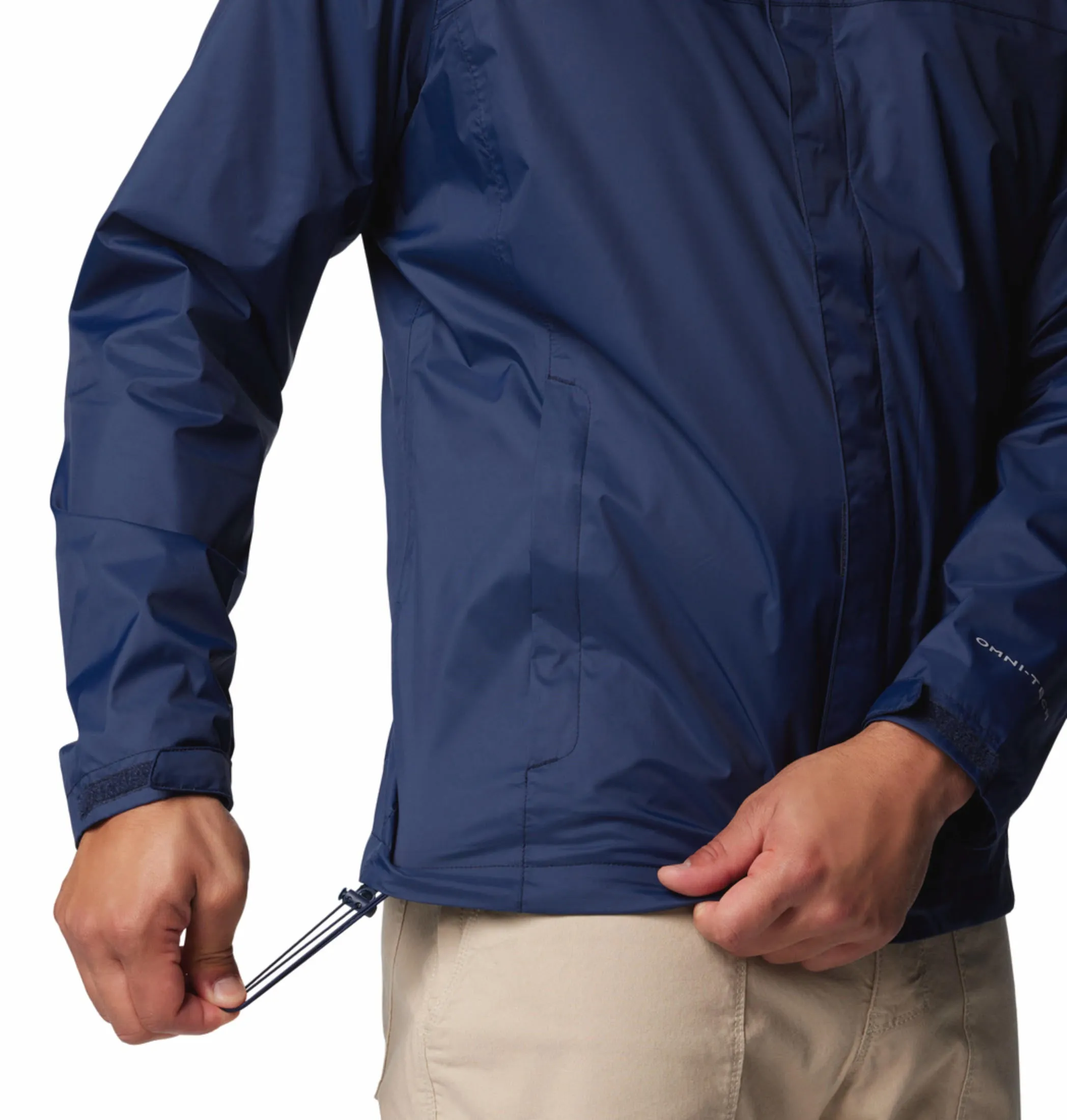 Columbia Mens Navy Blue Omni-Tech Watertight II Rain Jacket