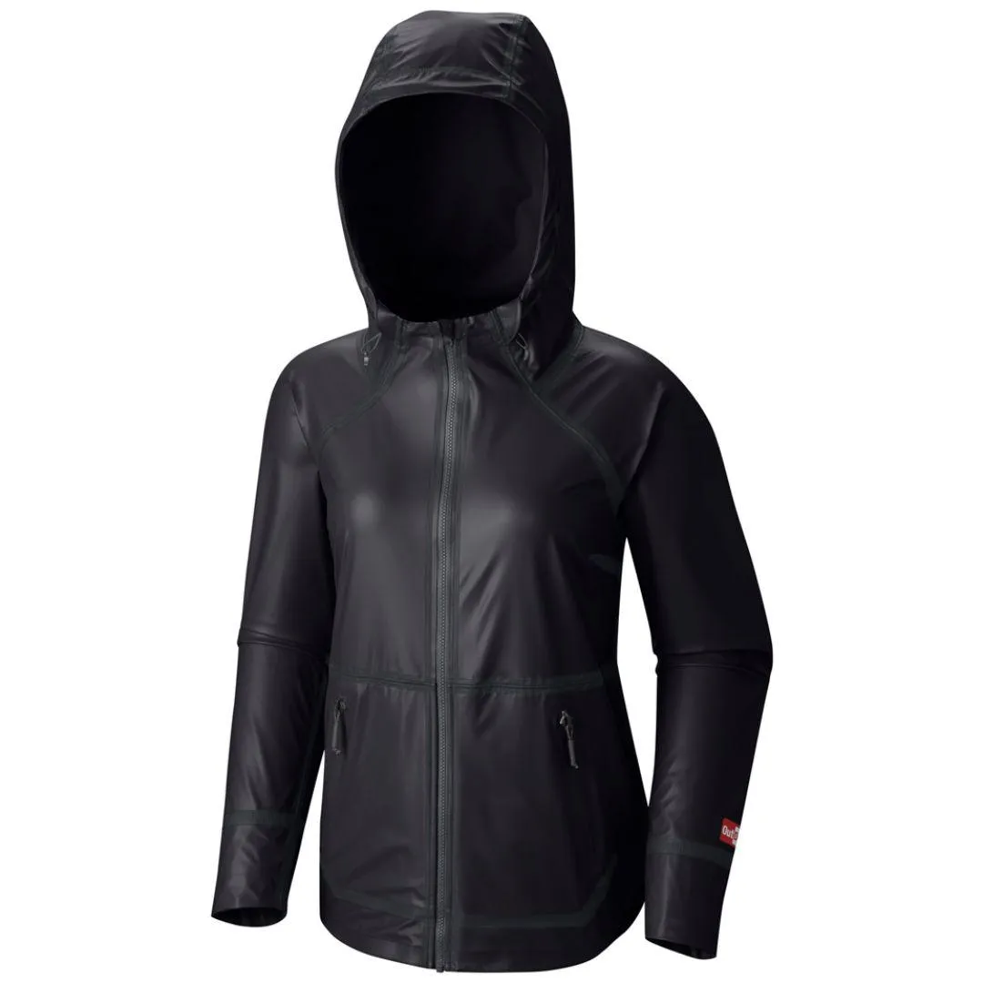 Columbia Women Black Outdry EX Reversible Rain Jacket