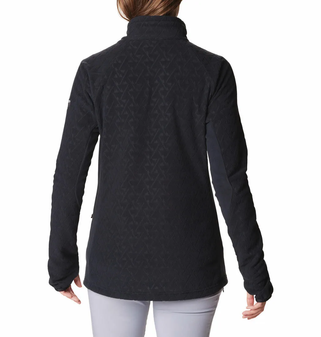 Columbia Women Black Titan Pass 3.0 Full Zip Fleece Fleece Top