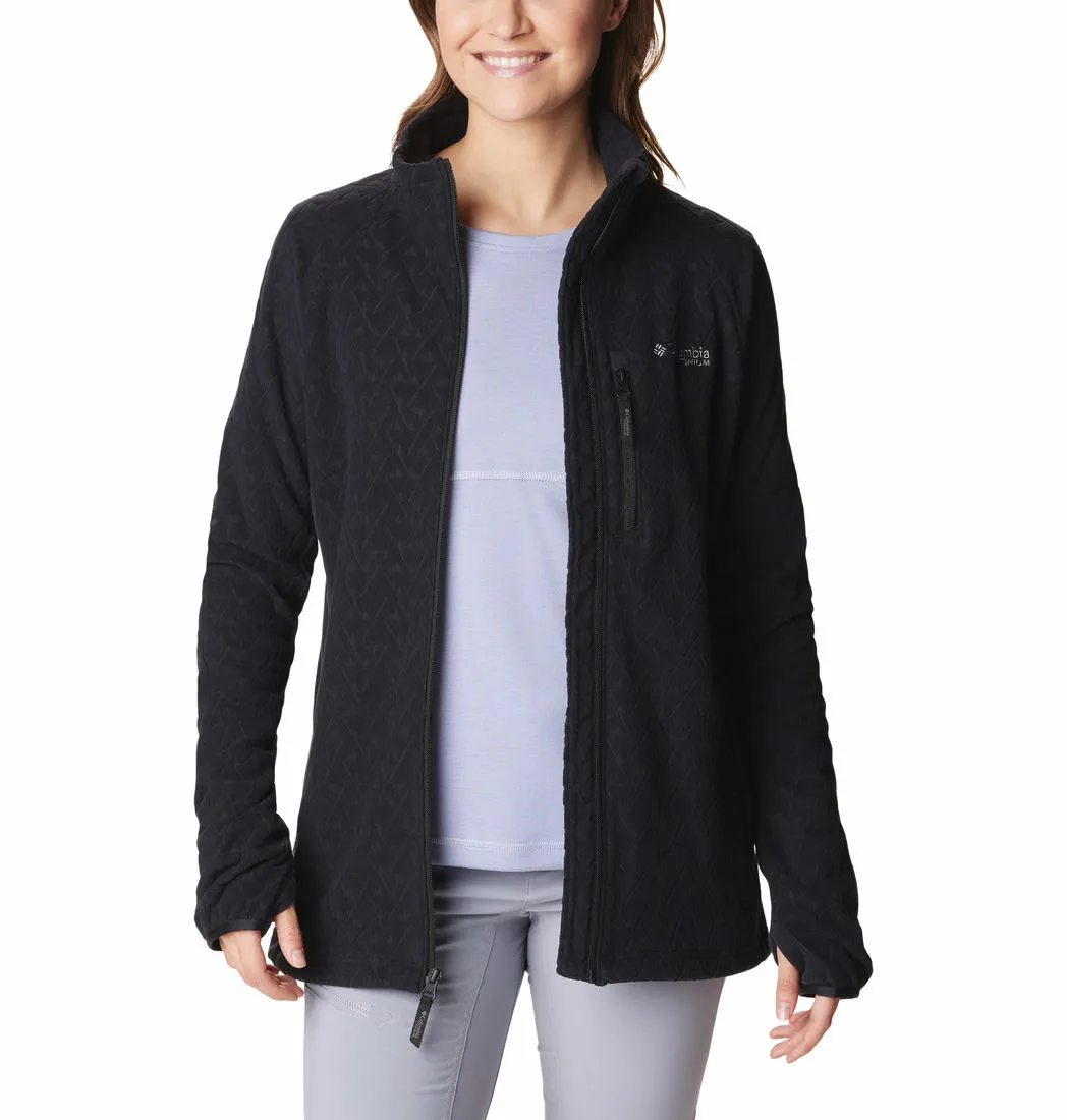 Columbia Women Black Titan Pass 3.0 Full Zip Fleece Fleece Top