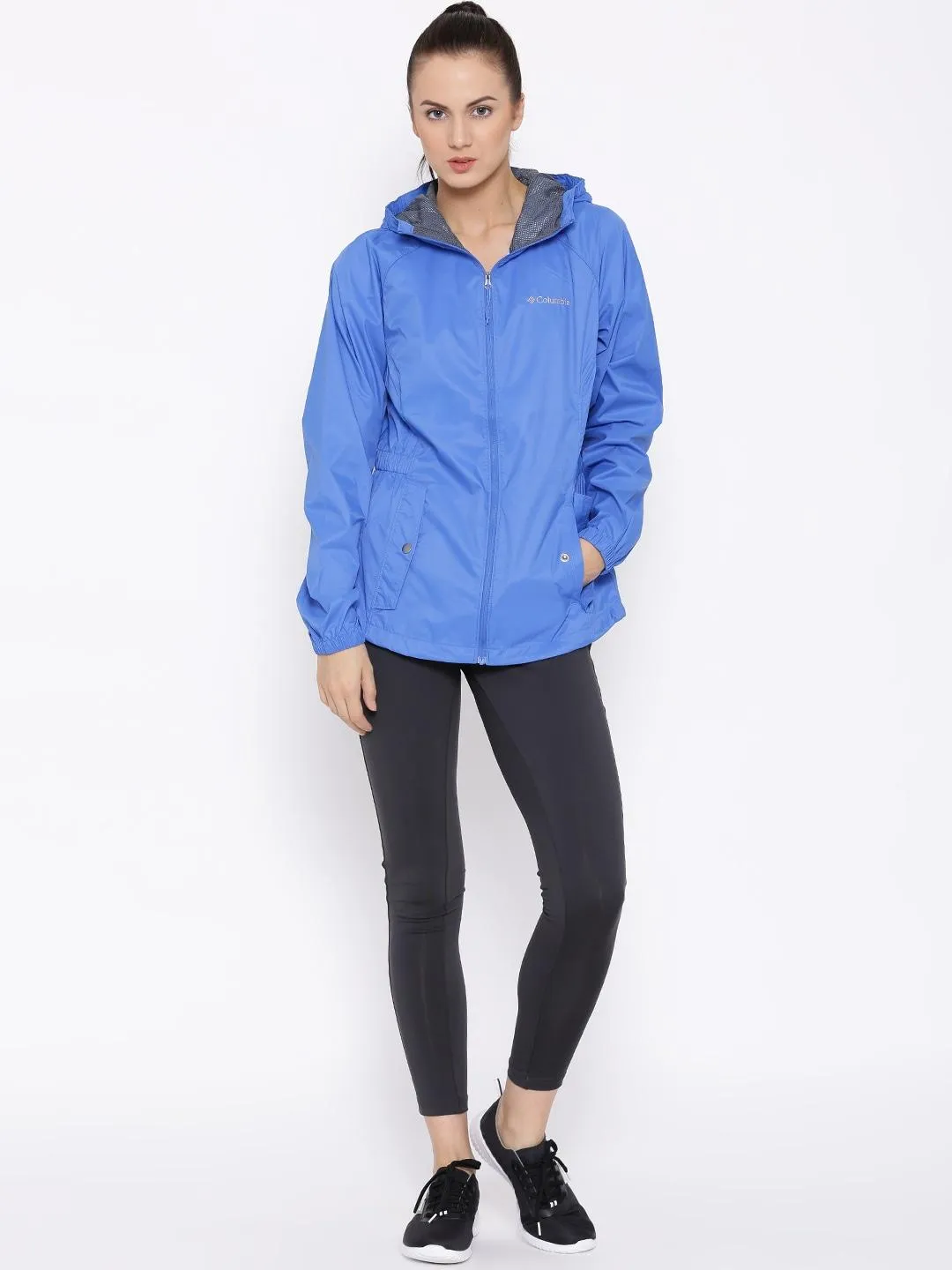 Columbia Women Blue Proxy Falls Rain Jacket