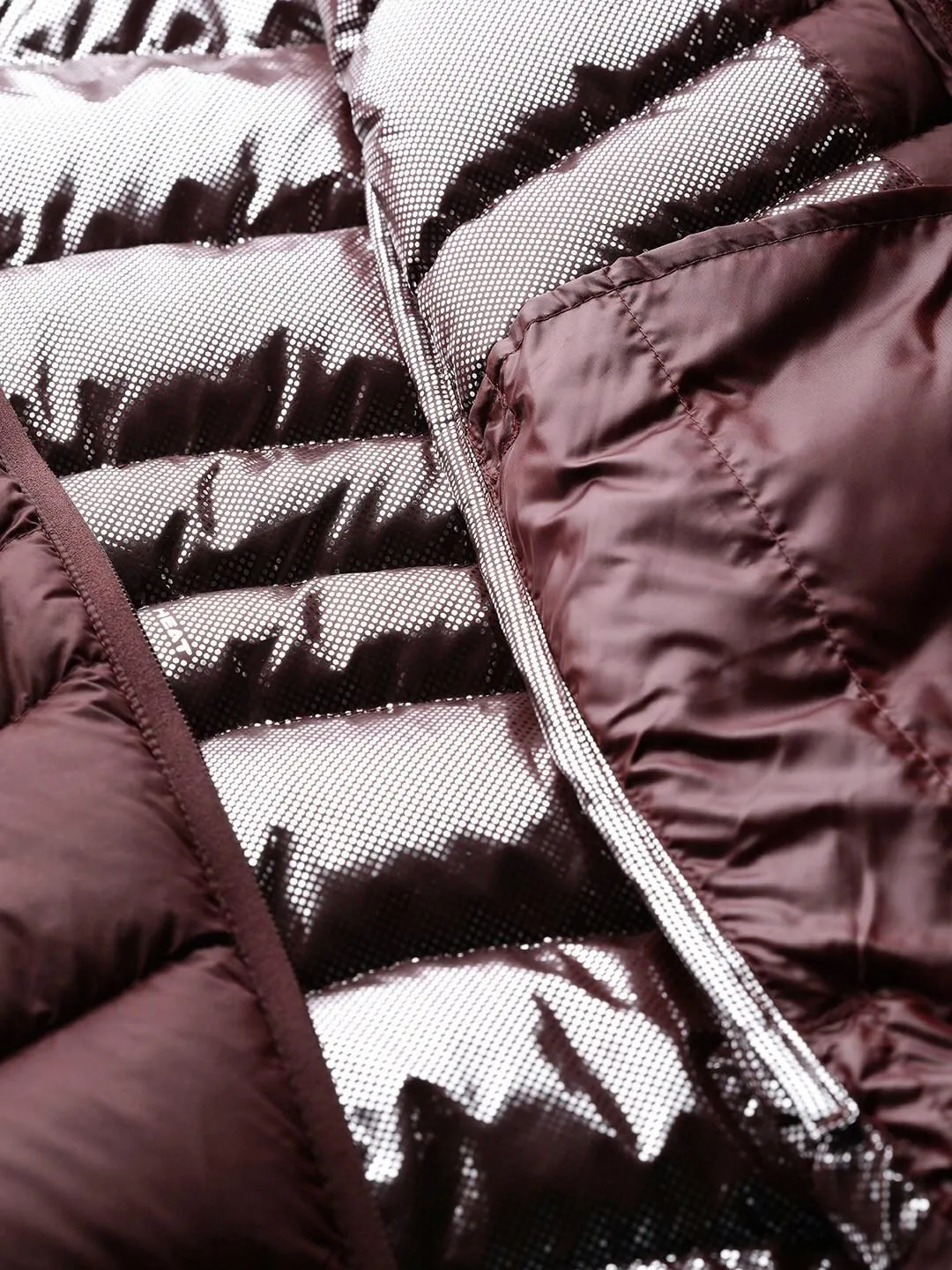 Columbia Women Maroon Autumn Park Down Hooded Jacket