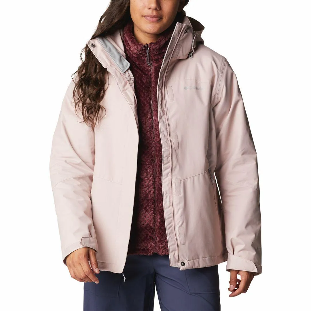 Columbia Women Pink Bugaboo II Fleece Interchange Jacket