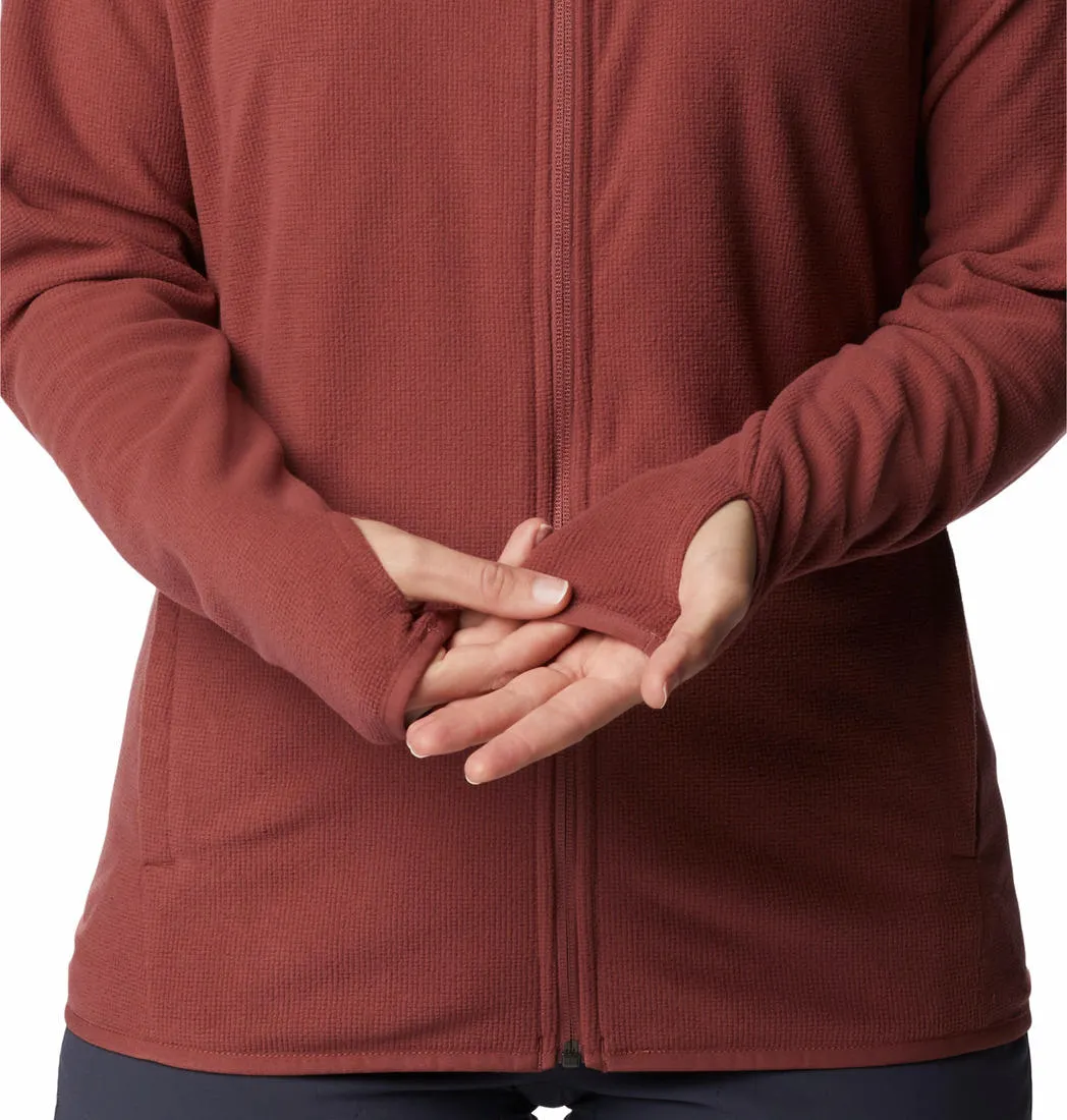 Columbia Women Red Back Beauty Full Zip Fleece Jacket