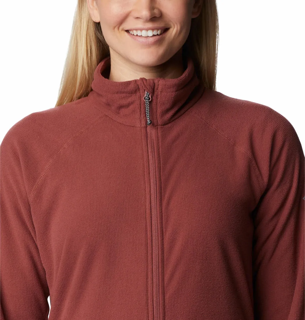 Columbia Women Red Back Beauty Full Zip Fleece Jacket