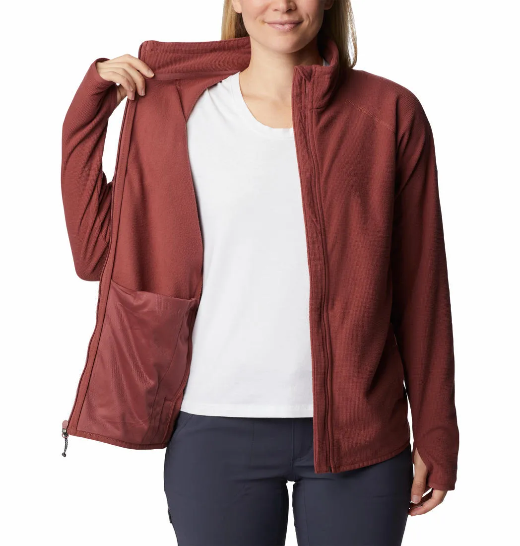 Columbia Women Red Back Beauty Full Zip Fleece Jacket