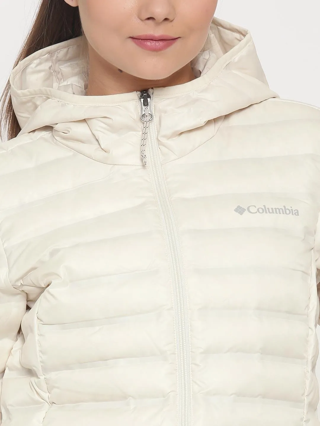 Columbia Women White Flash Forward Long Down Jacket