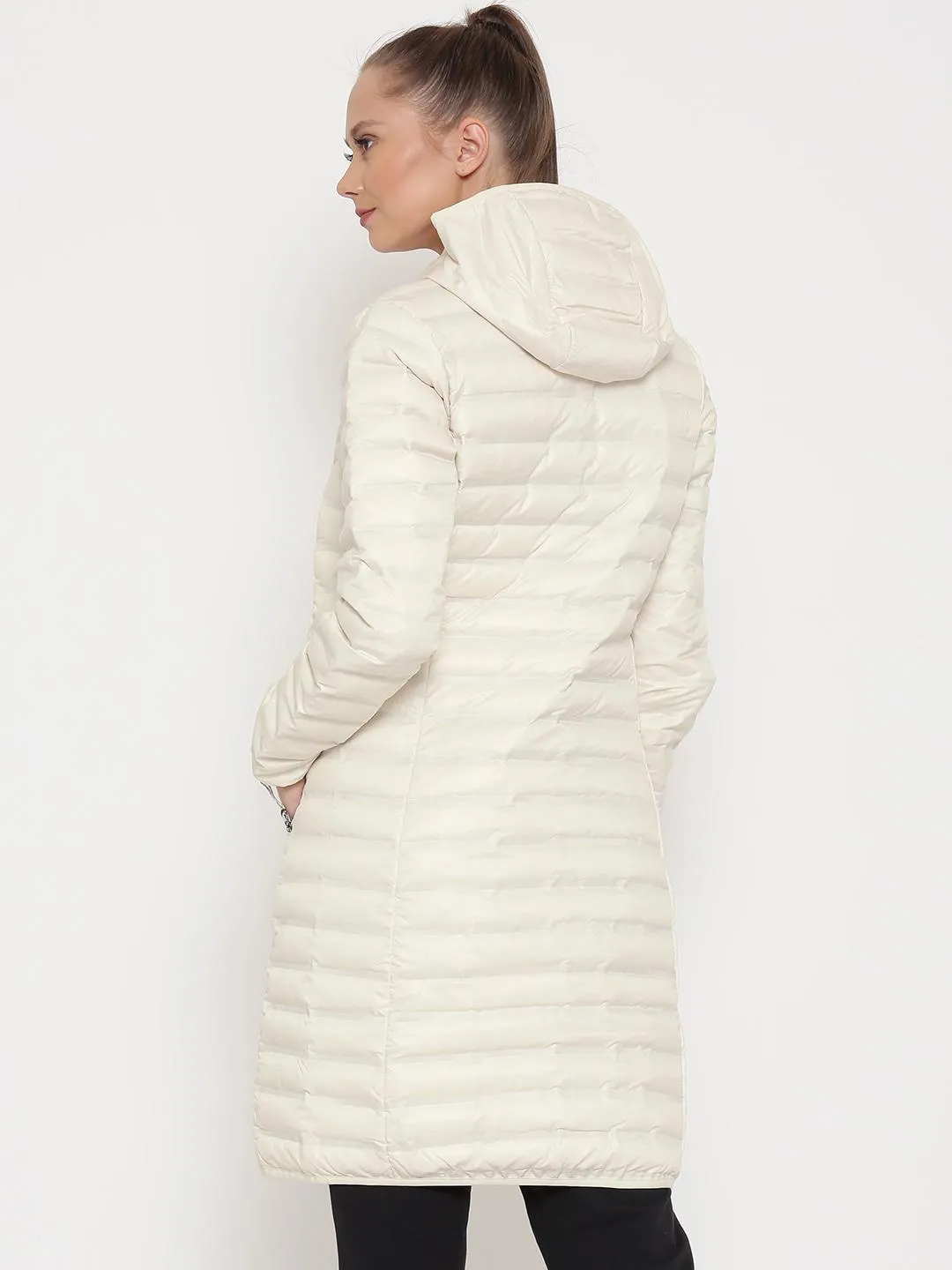 Columbia Women White Flash Forward Long Down Jacket