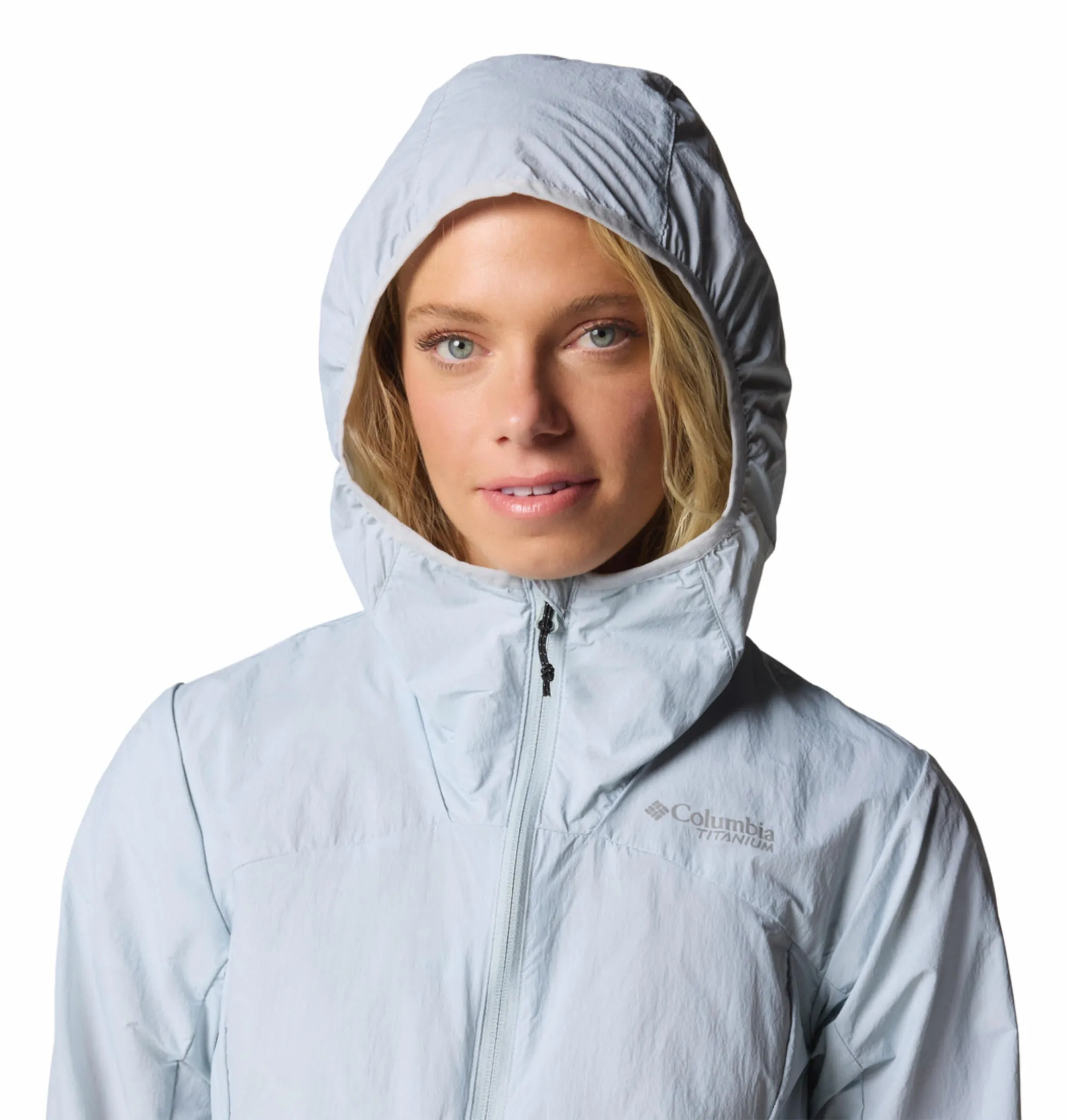 Columbia Womens Blue Omni-Shield Loop Trail III Wind and Water Resistant Jacket