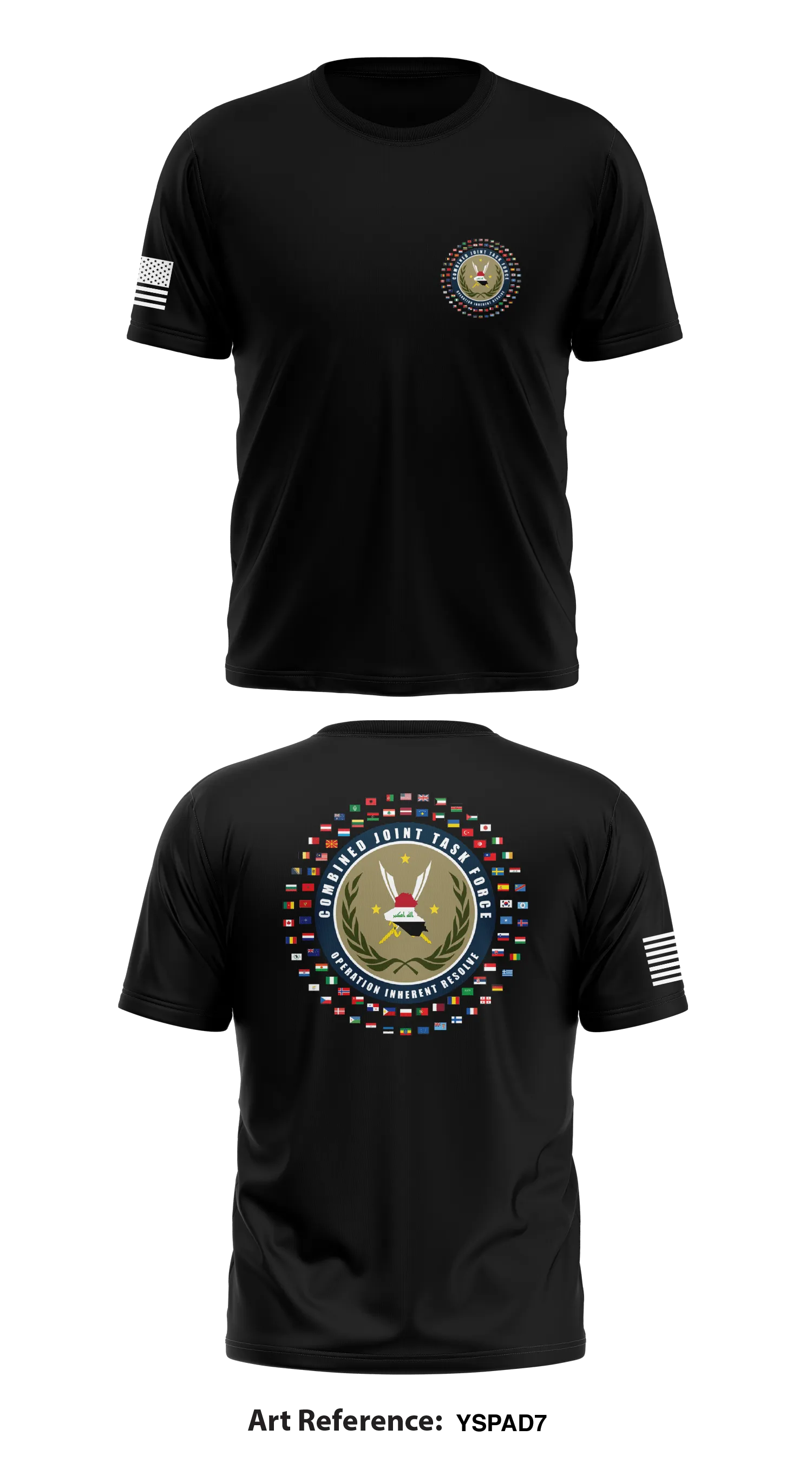 Combined Joint Task Force-Operation Inherent Resolve Store 1 Core Men's SS Performance Tee - Yspad7