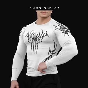 Compression shirt - Aggressive Desing / Moonlight long