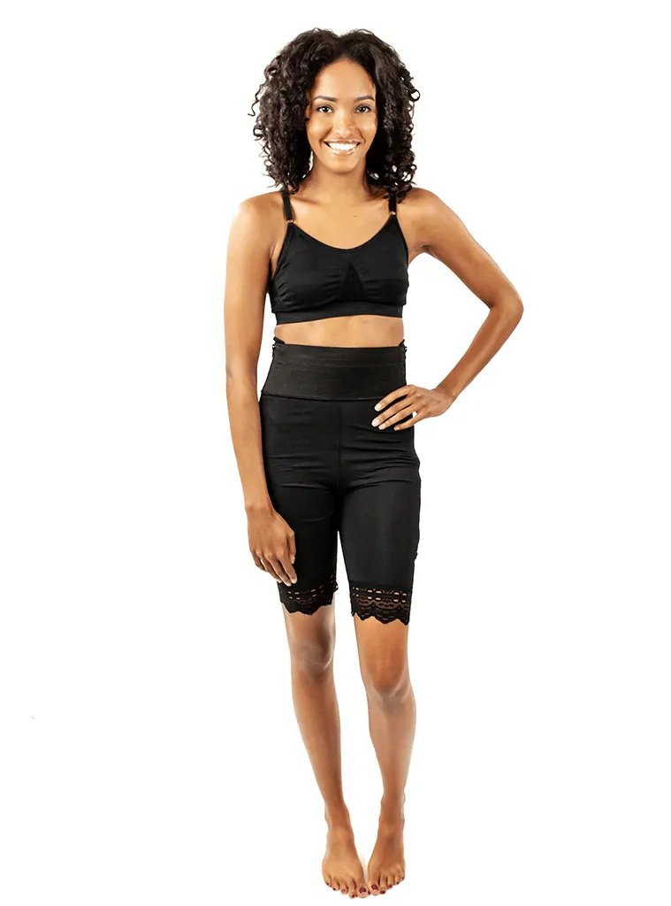 ContourMD Mid Thigh Girdle 4"in Waist Slit Crotch - Style 4