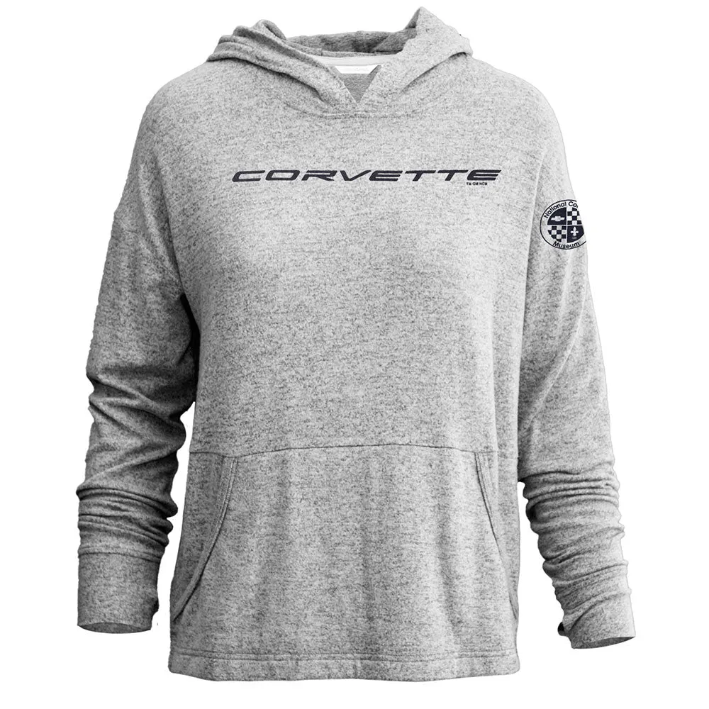 Corvette Ladies' Charcoal Loungewear Hoodie