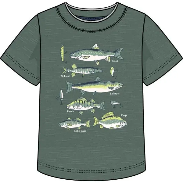 CR Sports Lake Fish Graphic Top - Glow in the Dark