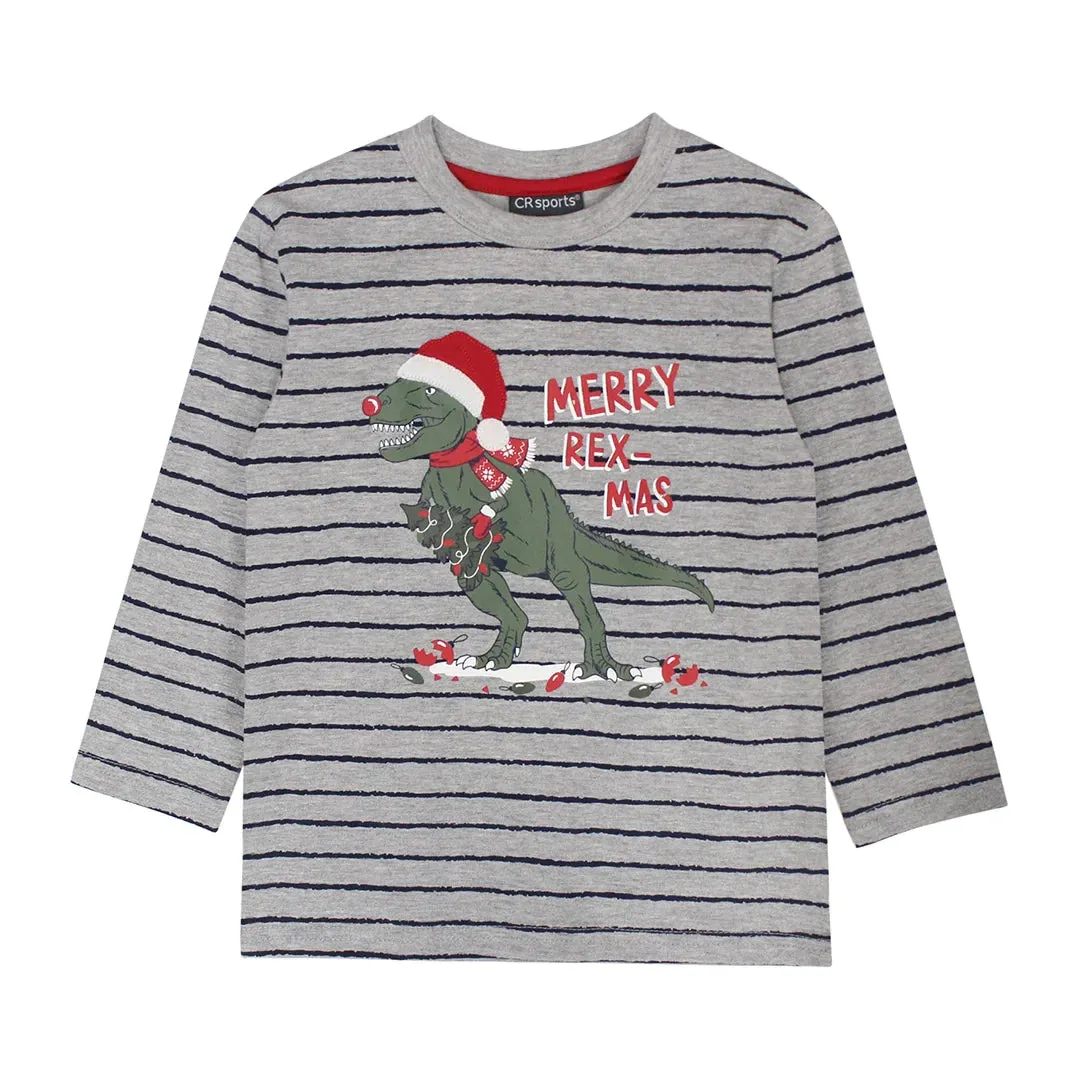 CR Sports Merry Rex-Mas Long Sleeve Tee