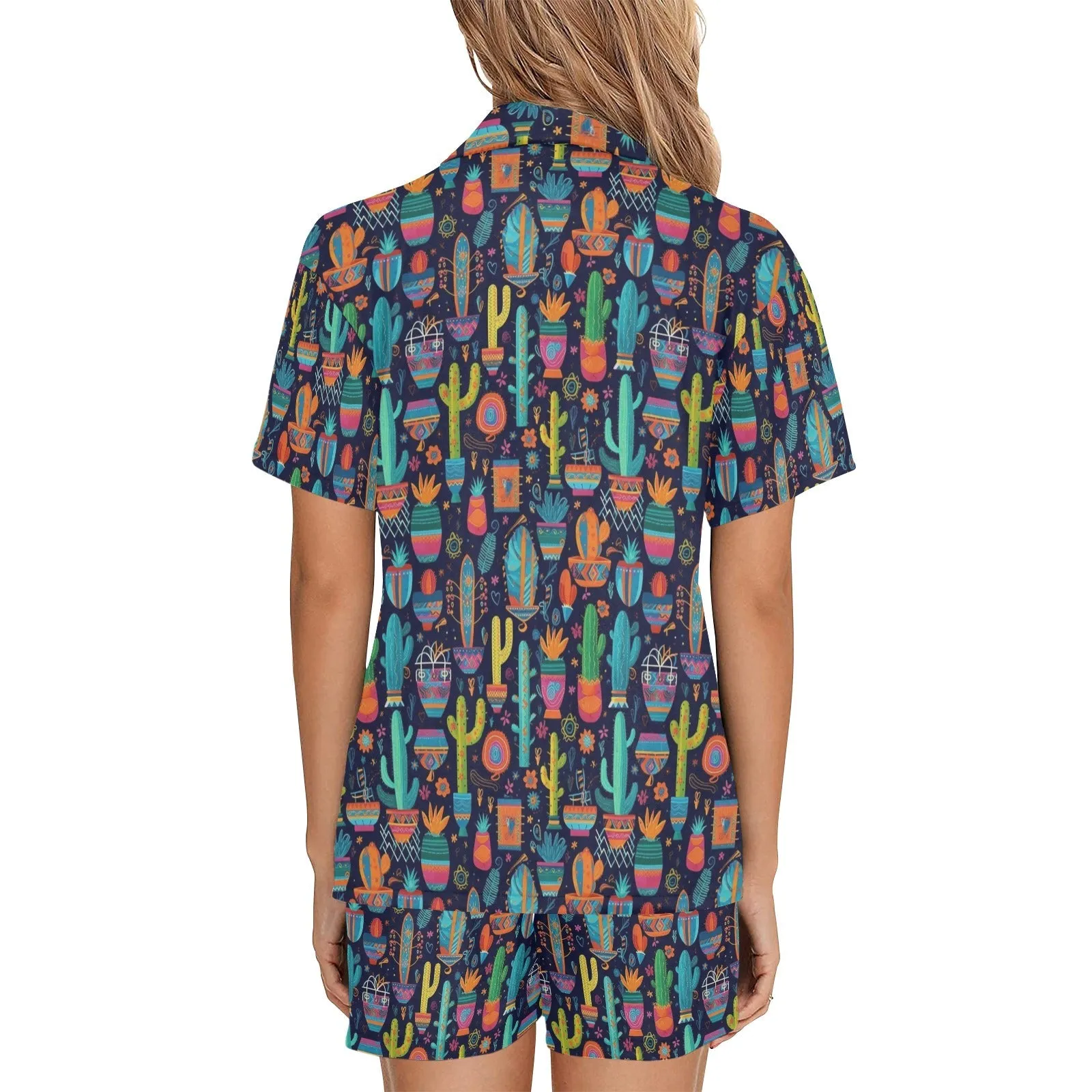 Crazy Cactus Lady Women's Western Pajama Set