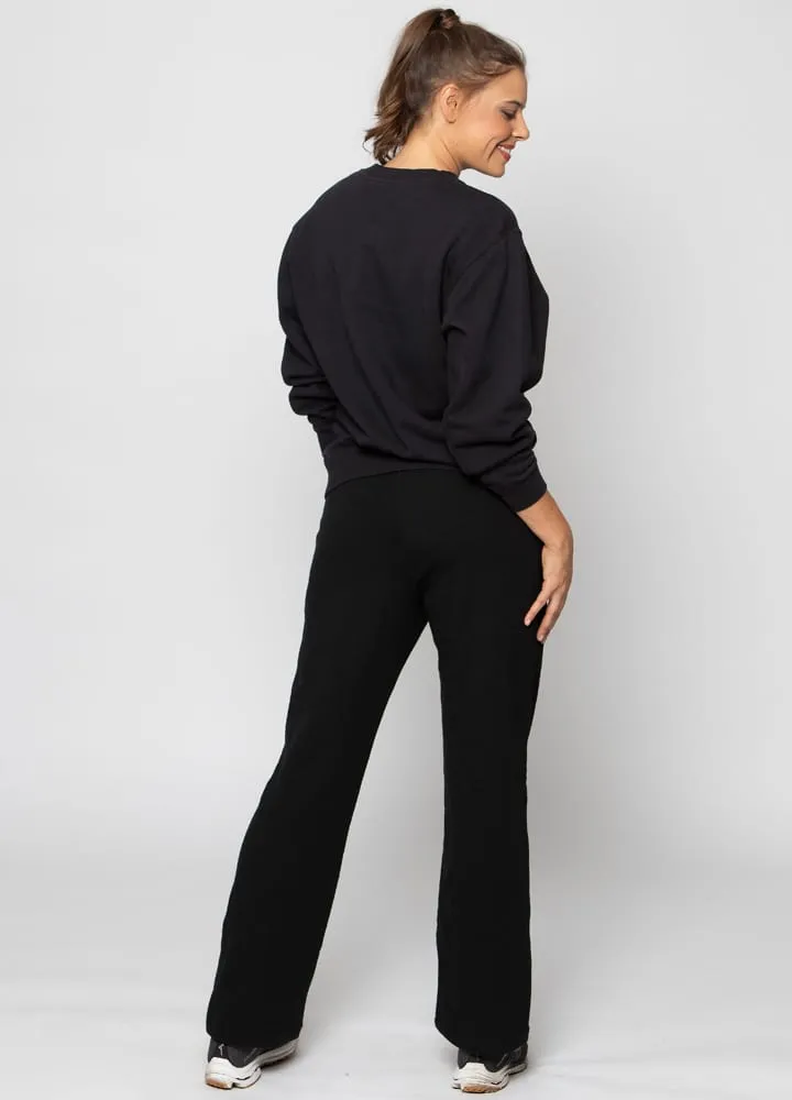 Crew Neck Fleece Womens Sweatshirt