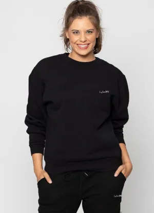 Crew Neck Fleece Womens Sweatshirt