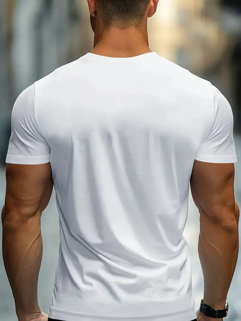 Crew Neck Short Sleeve Sports T-shirt