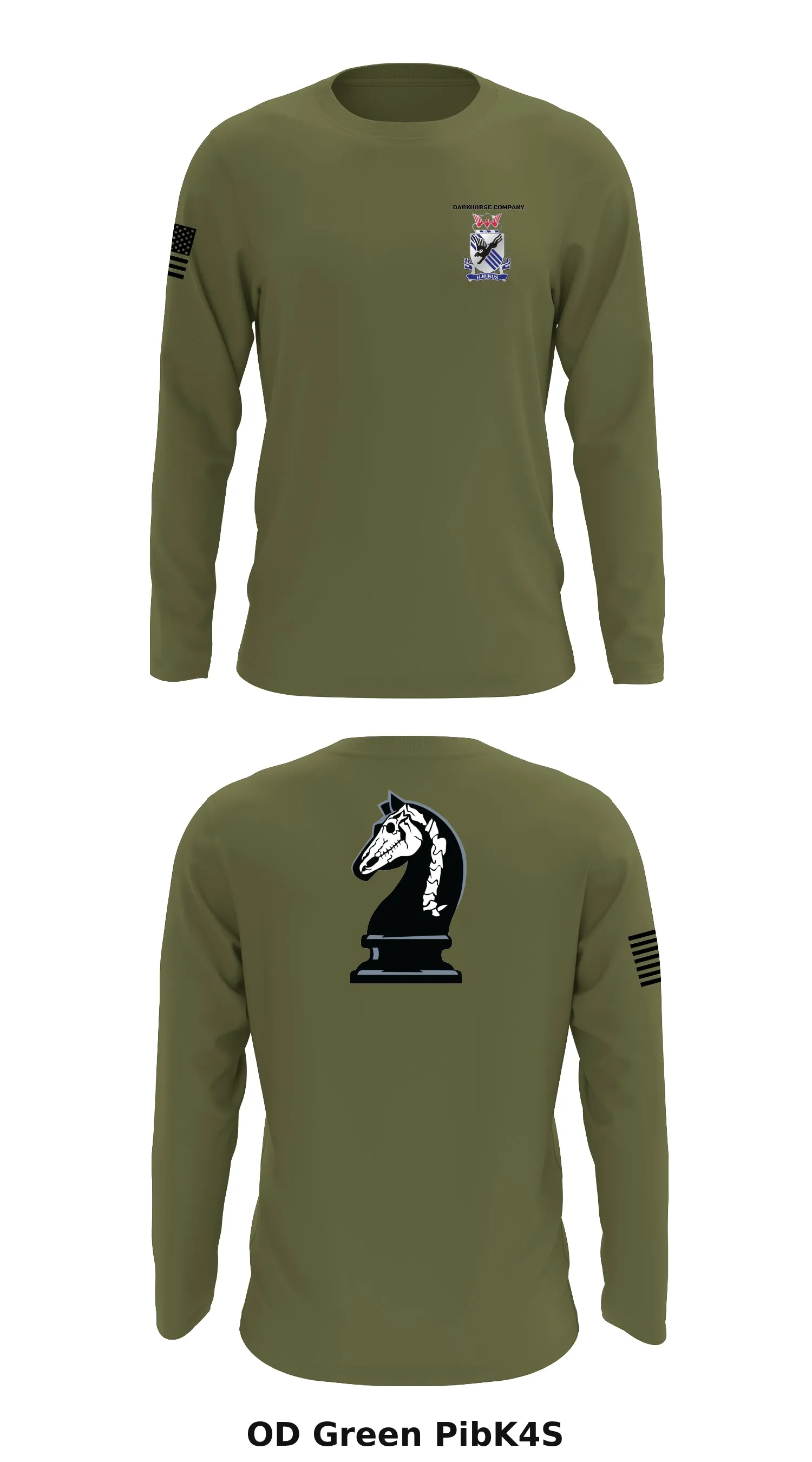 D Co, 307th AEB Store 1 Core Men's LS Performance Tee - PibK4S
