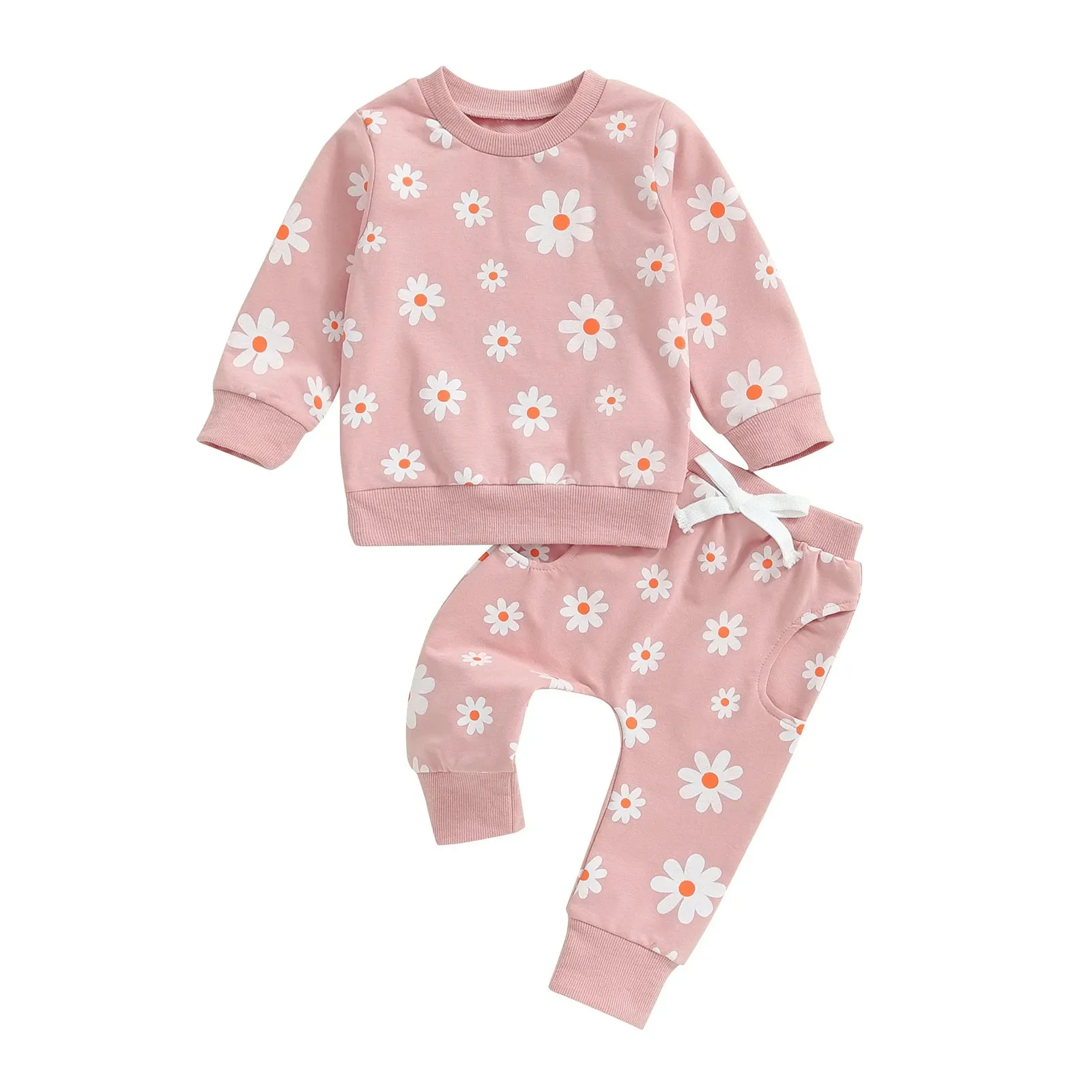 Dainty Daisy Print Loungewear Sets