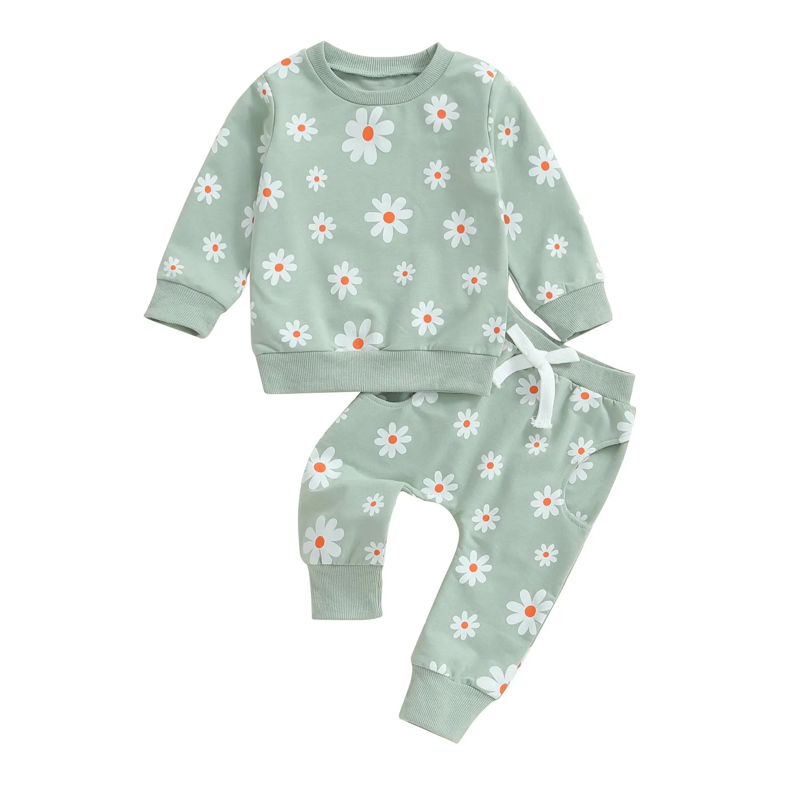 Dainty Daisy Print Loungewear Sets