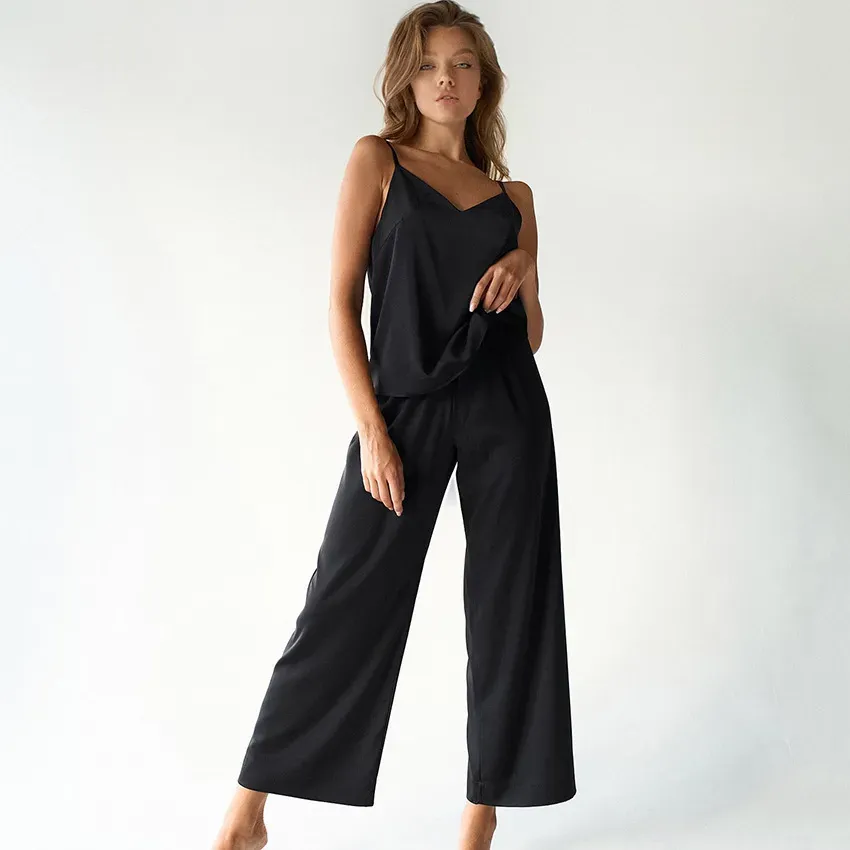 Daisy Dream V-Neck Cami & Wide Leg Lounge Set