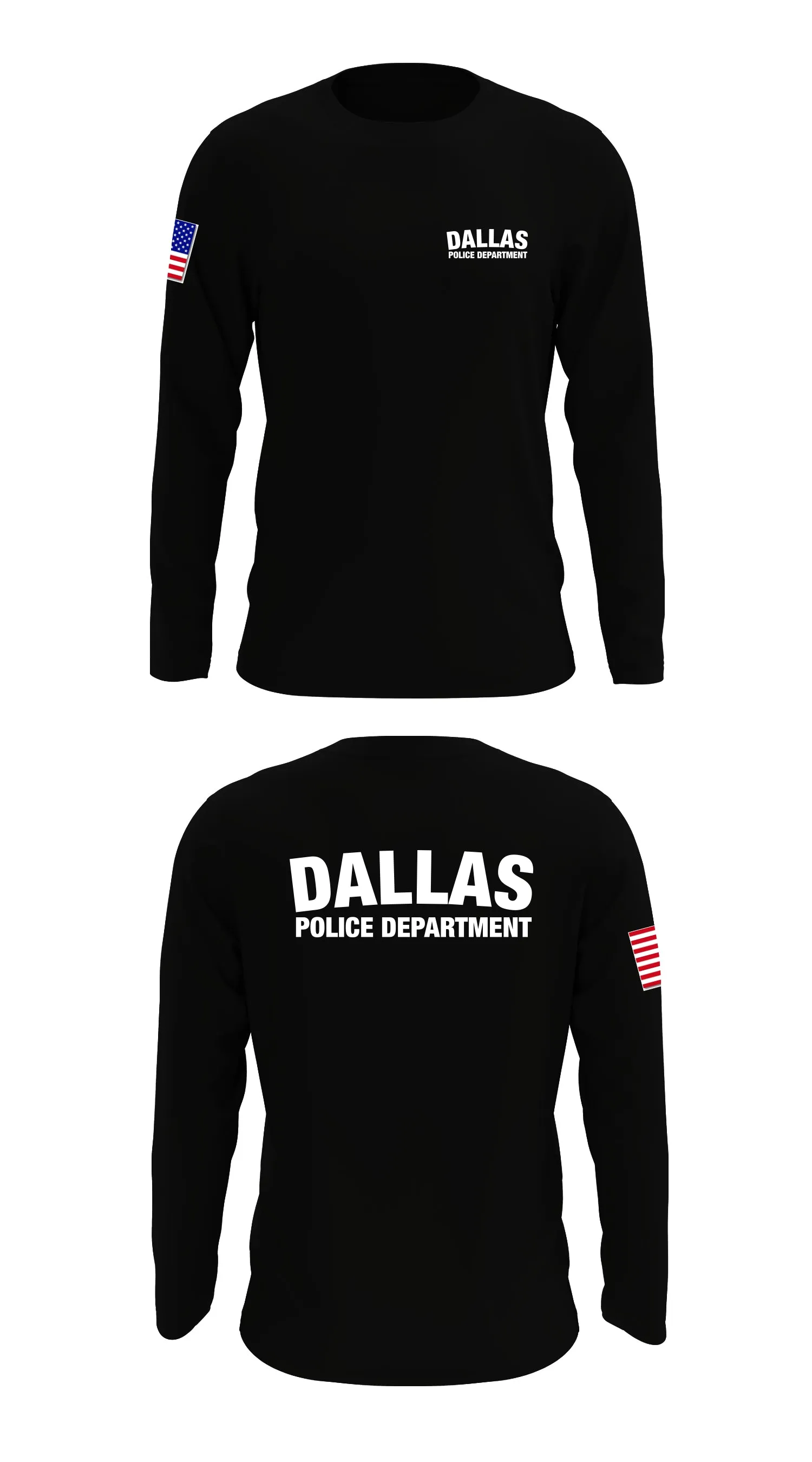 Dallas Police Department Store 1 Core Men's LS Performance Tee - 81149516425